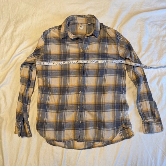 Uniqlo Women's Plaid Coastal Cowgirl Button Down S 100% Cotton - Picture 6 of 6